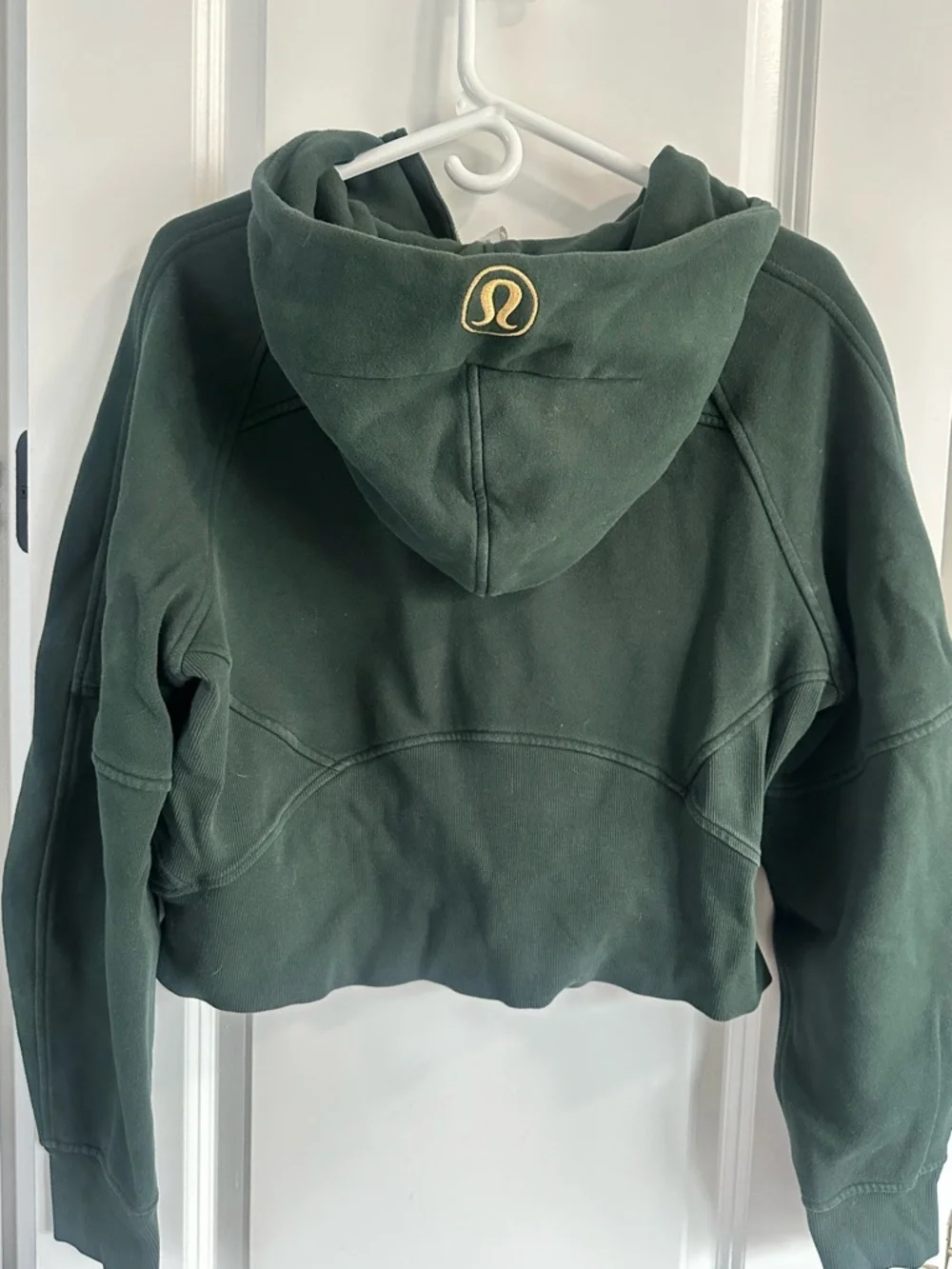 Lulu Lemon Dark Green Half-Zip Scuba M/L - Picture 3 of 8